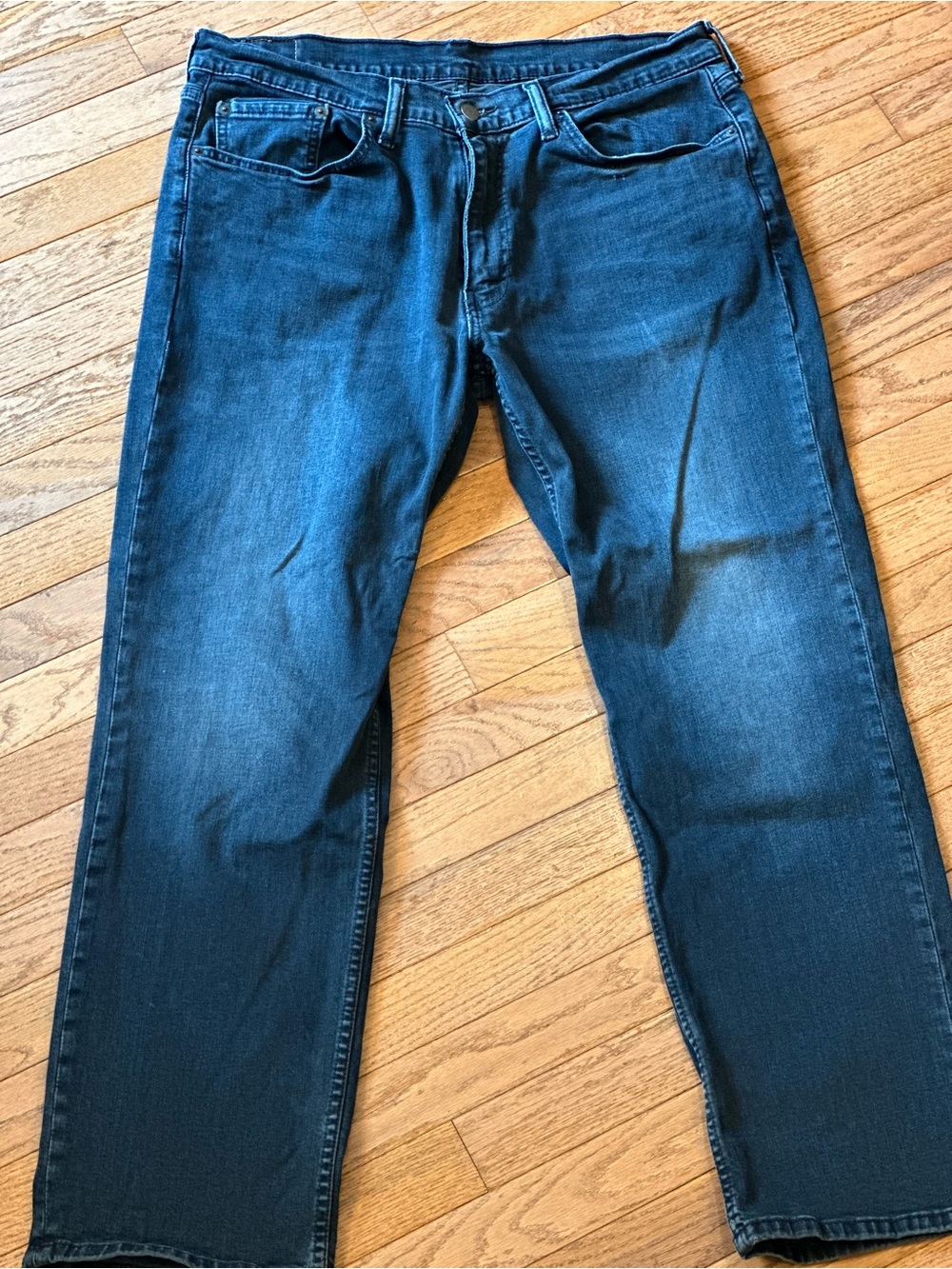 Levi's Men's Dark Blue 36 x 30 Straight Leg Jeans